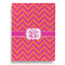Pink & Orange Chevron House Flags - Double Sided - FRONT