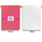 Pink & Orange Chevron Garden Flags - Large - Single Sided - APPROVAL
