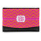 Pink & Orange Chevron Genuine Leather Women's Wallet - Small (Personalized)