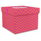 Pink & Orange Chevron Gift Boxes with Lid - Canvas Wrapped - X-Large - Front/Main