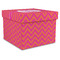 Pink & Orange Chevron Gift Boxes with Lid - Canvas Wrapped - XX-Large - Front/Main