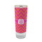 Pink & Orange Chevron 2 oz Shot Glass -  Glass with Gold Rim - Single (Personalized)