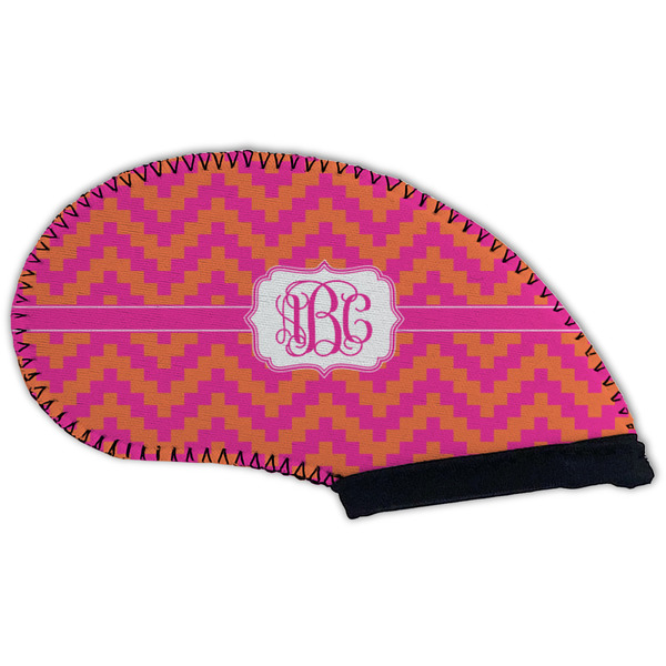 Pink & Orange Chevron Golf Club Covers - BACK