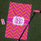 Pink & Orange Chevron Golf Towel Gift Set - Main