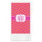 Pink & Orange Chevron Guest Napkins - Full Color - Embossed Edge (Personalized)