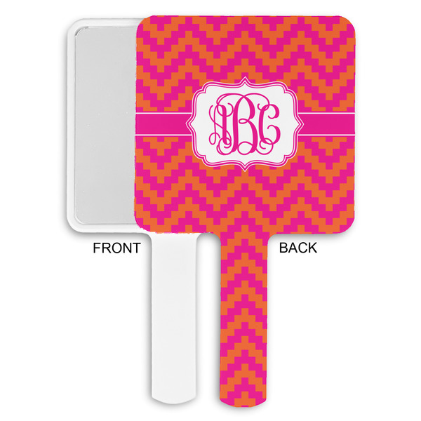Pink & Orange Chevron Hand Mirrors - Approval