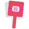 Pink & Orange Chevron Hand Mirror (Personalized)