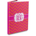 Pink & Orange Chevron Hardbound Journal (Personalized)