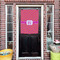 Pink & Orange Chevron House Flags - Double Sided - (Over the door) LIFESTYLE