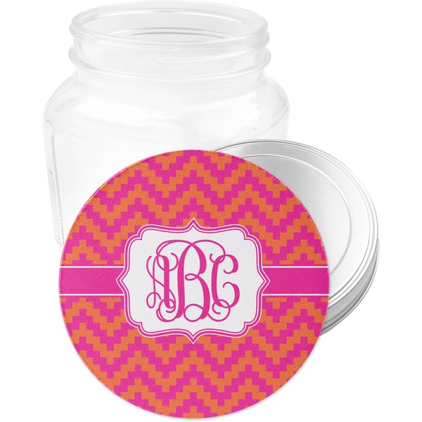Pink & Orange Chevron Jar Opener - Main