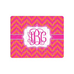Pink & Orange Chevron Jigsaw Puzzles (Personalized)