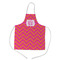 Pink & Orange Chevron Kid's Apron w/ Monogram