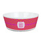 Pink & Orange Chevron Kid's Bowl (Personalized)