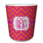 Pink & Orange Chevron Plastic Tumbler 6oz (Personalized)