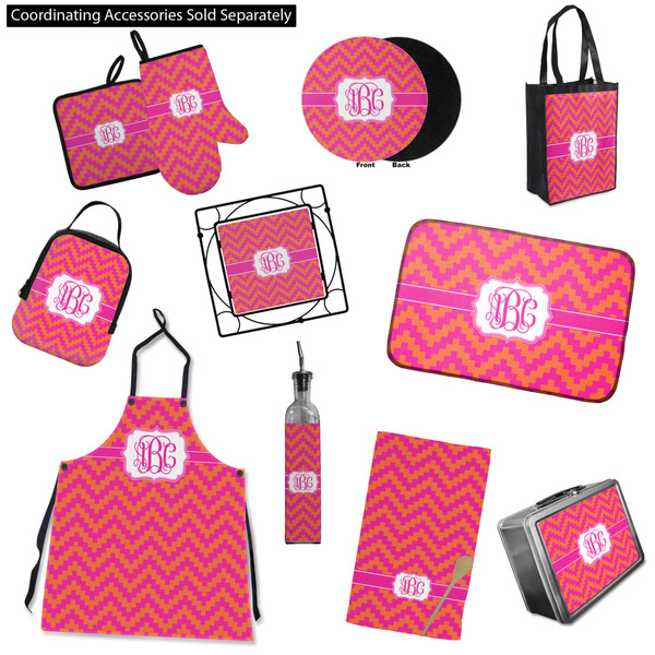 Pink & Orange Chevron Kitchen Accessories & Decor