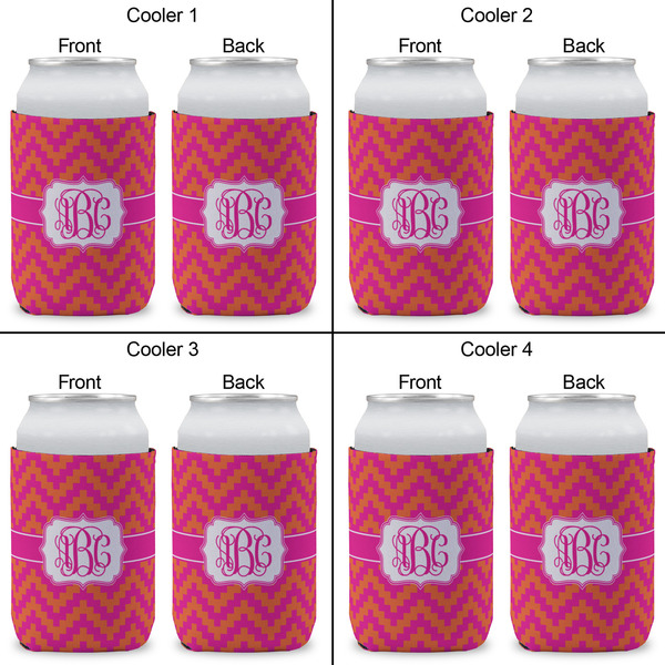 Pink & Orange Chevron Can Sleeve (Approval)