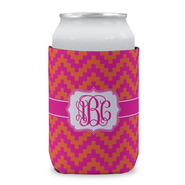 Pink & Orange Chevron Can Sleeve