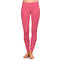 Pink & Orange Chevron Ladies Leggings - 2X-Large