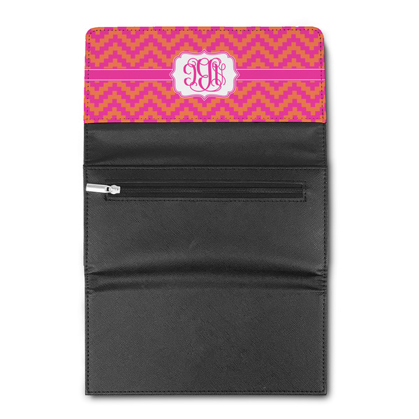 Pink & Orange Chevron Ladies Wallet  (Personalized Opt)