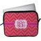 Pink & Orange Chevron Laptop Sleeve / Case - 13" (Personalized)