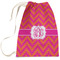 Pink & Orange Chevron Laundry Bag - Large (Personalized)