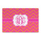 Pink & Orange Chevron Large Rectangle Car Magnet (Personalized)