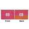 Pink & Orange Chevron Large Zipper Pouch Approval (Front and Back)
