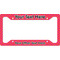 Pink & Orange Chevron License Plate Frame - Style A (Personalized)