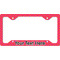 Pink & Orange Chevron License Plate Frame - Style C (Personalized)