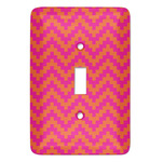 Pink & Orange Chevron Light Switch Cover (Single Toggle)