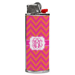 Pink & Orange Chevron Case for BIC Lighters (Personalized)