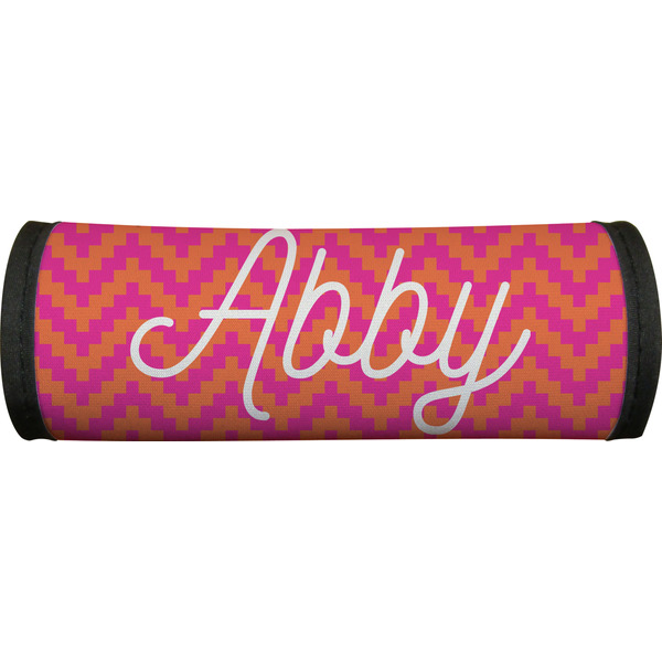Pink & Orange Chevron Luggage Handle Wrap