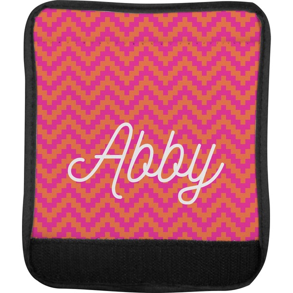 Pink & Orange Chevron Luggage Handle Wrap (Approval)