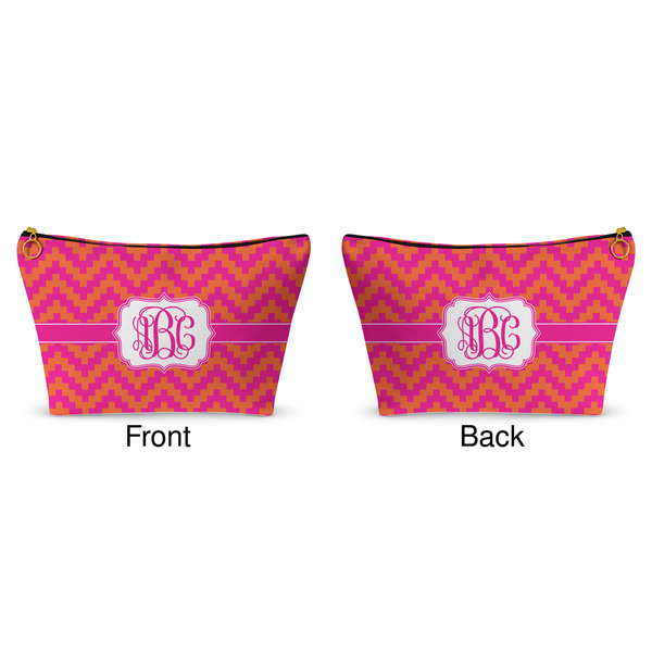 Pink & Orange Chevron Makeup Bag Approval