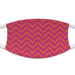 Pink & Orange Chevron Cloth Face Mask (T-Shirt Fabric)