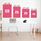 Pink & Orange Chevron Matte Poster - Sizes