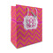 Pink & Orange Chevron Medium Gift Bag (Personalized)
