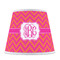 Pink & Orange Chevron Poly Film Empire Lampshade - Front View