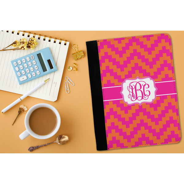 Pink & Orange Chevron Medium Padfolio - LIFESTYLE (adult)