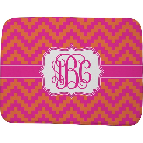 Pink & Orange Chevron Memory Foam Bath Mat 48 X 36