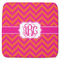 Pink & Orange Chevron Memory Foam Bath Mat - 48"x48" (Personalized)