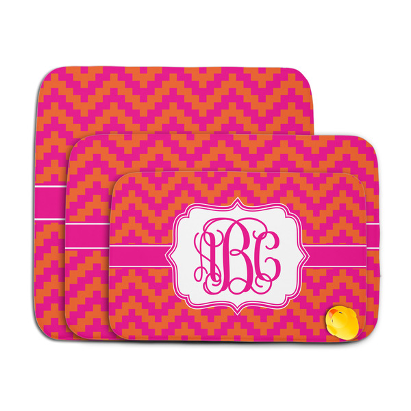 Pink & Orange Chevron Memory Foam Bath Mat - MAIN PARENT