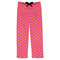 Pink & Orange Chevron Mens Pajama Pants - Flat