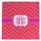 Pink & Orange Chevron Microfiber Dish Towel (Personalized)