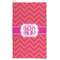 Pink & Orange Chevron Microfiber Golf Towel - Large (Personalized)