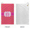 Pink & Orange Chevron Microfiber Golf Towels - Small - APPROVAL