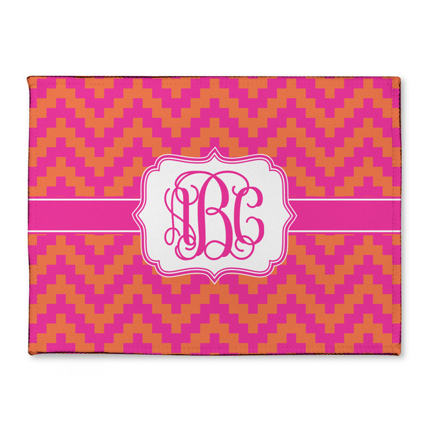 Custom Pink & Orange Chevron Microfiber Screen Cleaner (Personalized)