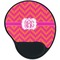 Pink & Orange Chevron Mouse Pad with Wrist Support - Main