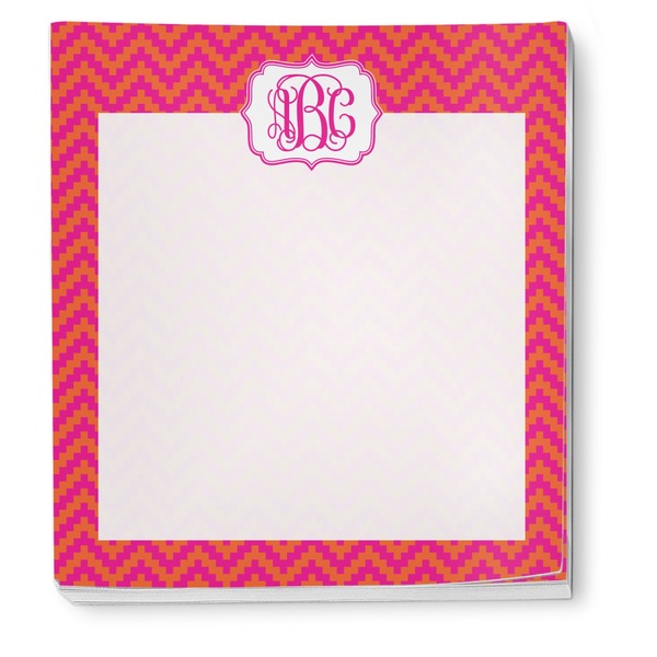 Pink & Orange Chevron Notepad - Apvl