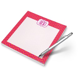 Pink & Orange Chevron Notepad (Personalized)